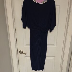 Fashion Nova Dark Blue Midi Dress